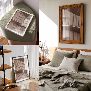 Dekoracyjny plakat ścienny Drewniane panele