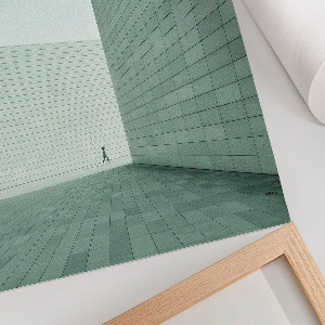 Grafika na ścianę Nowoczesna architektura