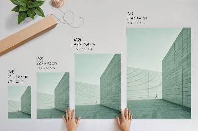 Grafika na ścianę Nowoczesna architektura