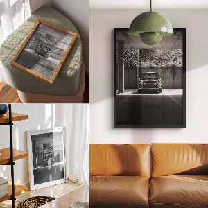 Dekoracyjny plakat ścienny Retro pojazd