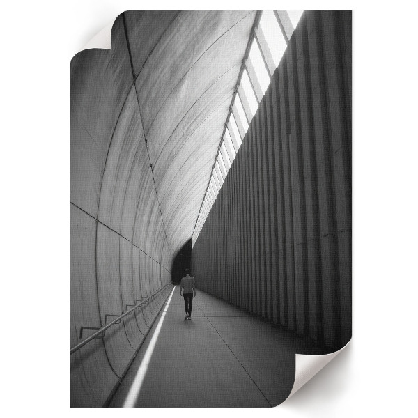 Wydruk na płótnie Samotna podróż