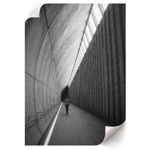 Wydruk na płótnie Samotna podróż