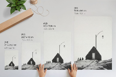 Grafika na ścianę Minimalistyczny krajobraz