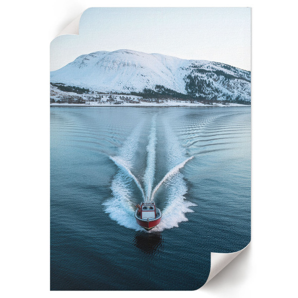 Grafika na ścianę Łodka na wodzie