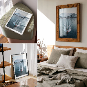 Grafika na ścianę Łodka na wodzie