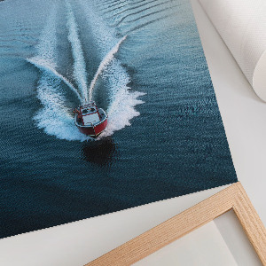 Grafika na ścianę Łodka na wodzie