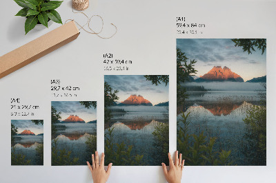 Plakat premium Górskie jezioro