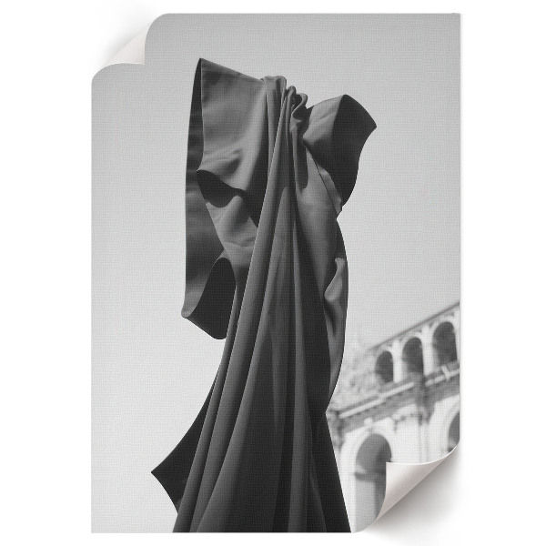 Plakat premium Czarna tkanina