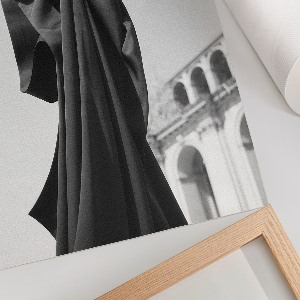 Plakat premium Czarna tkanina