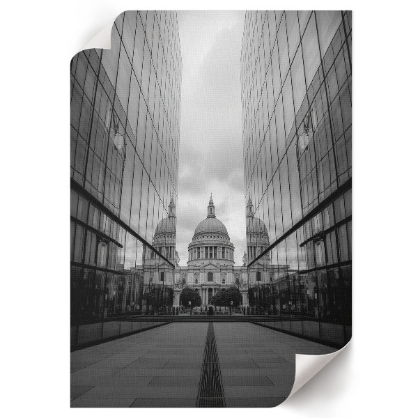 Plakat premium Lustrzane budynki