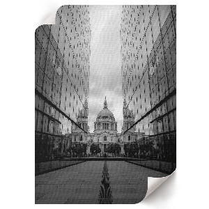 Plakat premium Lustrzane budynki