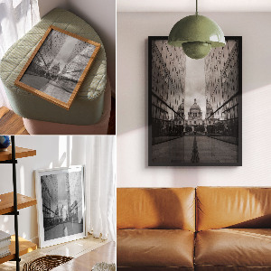 Plakat premium Lustrzane budynki