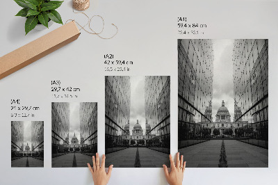 Plakat premium Lustrzane budynki