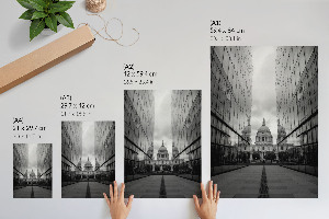 Plakat premium Lustrzane budynki