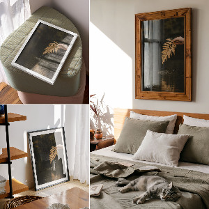 Wydruk na płótnie Paprotka i woda