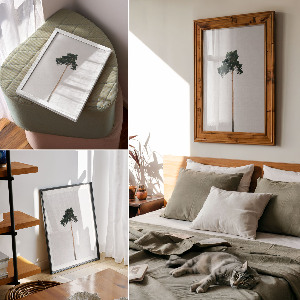 Plakat premium Samotne drzewo