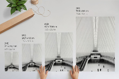 Dekoracyjny plakat ścienny Futurystyczna architektura
