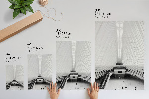 Dekoracyjny plakat ścienny Futurystyczna architektura