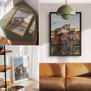 Grafika na ścianę Miejski urok