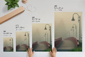 Dekoracyjny plakat ścienny Most w mgle