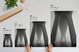 Grafika na ścianę Most we mgle