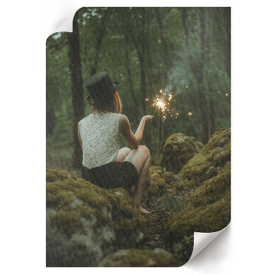 Wydruk na płótnie Leśna magia