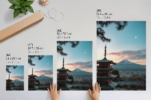 Dekoracyjny plakat ścienny Wieczór w Azji