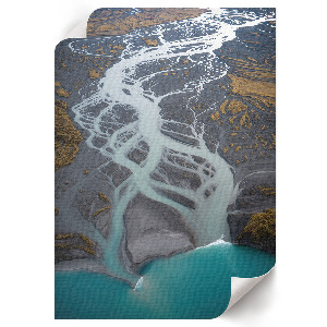 Wydruk na płótnie Rzeka z lotu ptaka