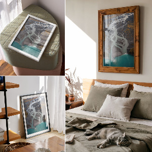 Wydruk na płótnie Rzeka z lotu ptaka