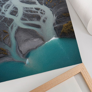 Wydruk na płótnie Rzeka z lotu ptaka