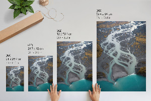 Wydruk na płótnie Rzeka z lotu ptaka