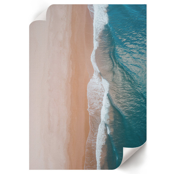 Plakat premium Fale plaża