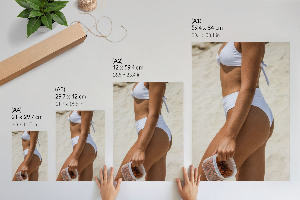 Wydruk na płótnie Kobieta na plaży