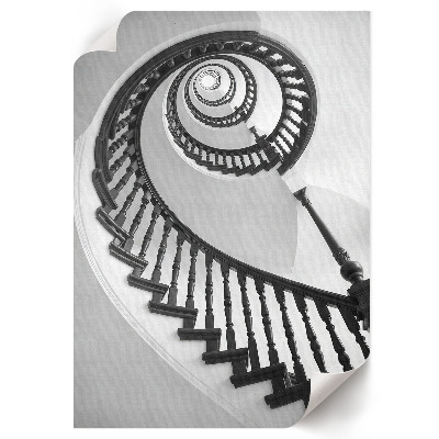 Grafika na ścianę Spiralne schody