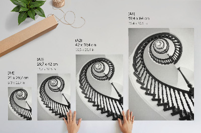 Grafika na ścianę Spiralne schody