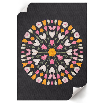 Plakat premium Kwiatowa mandala