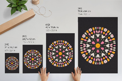 Plakat premium Kwiatowa mandala