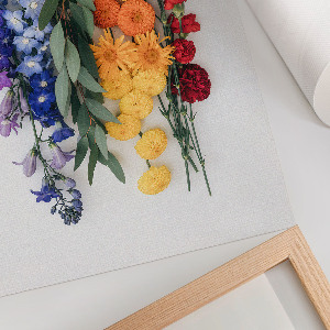 Grafika na ścianę Kolorowe kwiaty