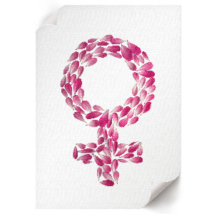 Wydruk na płótnie Kwiatowa kobiecość