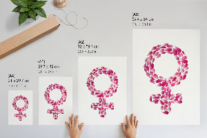 Wydruk na płótnie Kwiatowa kobiecość