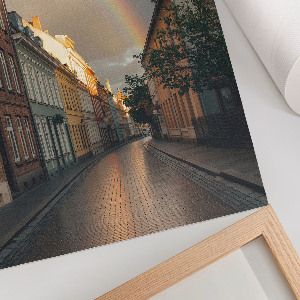 Grafika na ścianę Kolorowa uliczka