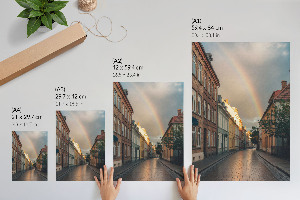 Grafika na ścianę Kolorowa uliczka