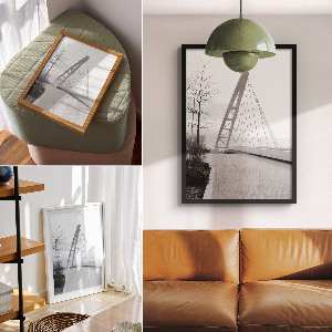 Plakat premium Szary most