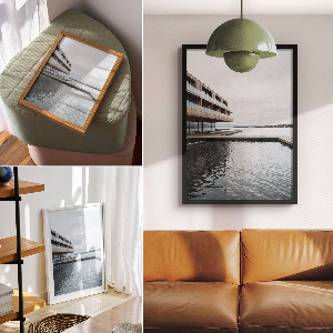 Dekoracyjny plakat ścienny Nowoczesna architektura