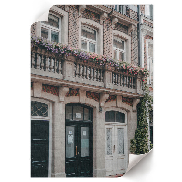 Grafika na ścianę Kamienica w mieście