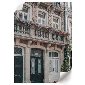 Grafika na ścianę Kamienica w mieście