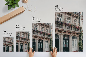 Grafika na ścianę Kamienica w mieście