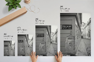 Plakat premium Uliczka czarno-biała