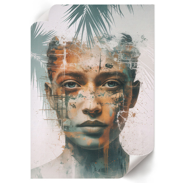 Wydruk na płótnie Tropikalny portret