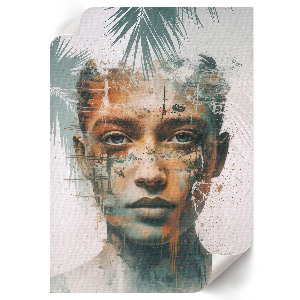 Wydruk na płótnie Tropikalny portret